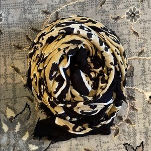 Ann Taylor Leopard Print Oversized scarf